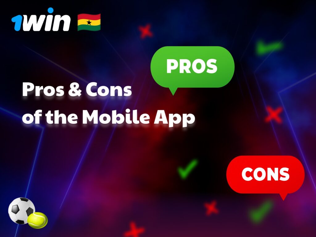 Advantages and disadvantages of the 1Win mobile app — user-friendly, excellent performance, but manual setup required and not in app stores