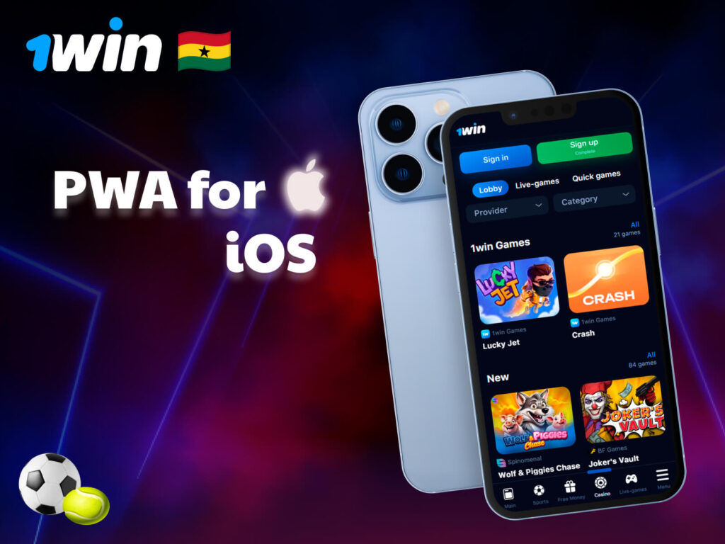 1Win PWA for iOS — easy access via browser, compatible with iPhone and iPad, no download required