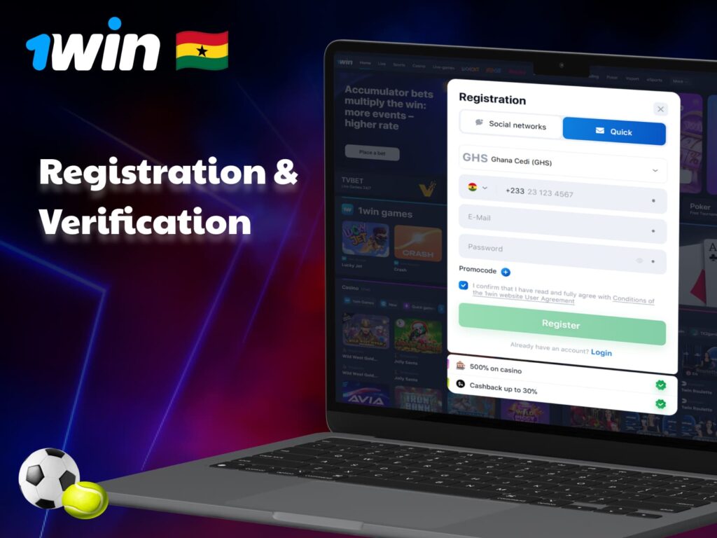 Easy registration process at 1Win with +500% welcome bonus for new users, offering quick access to gaming and betting features