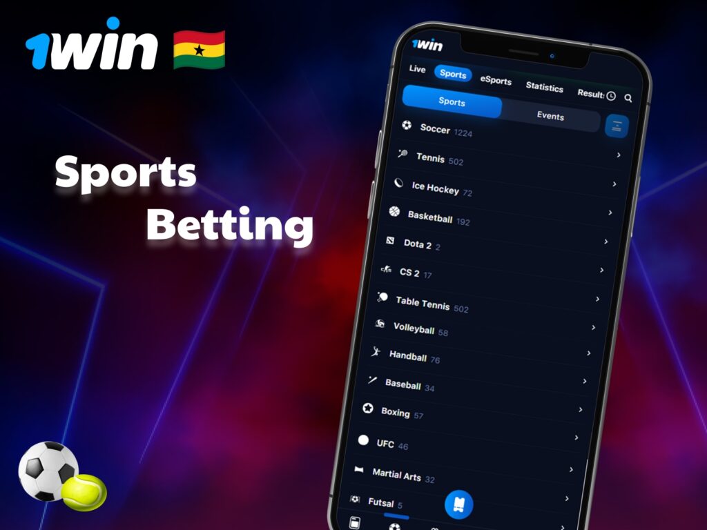 1Win offers a wide range of sports betting options, including global tournaments and real-time live matches